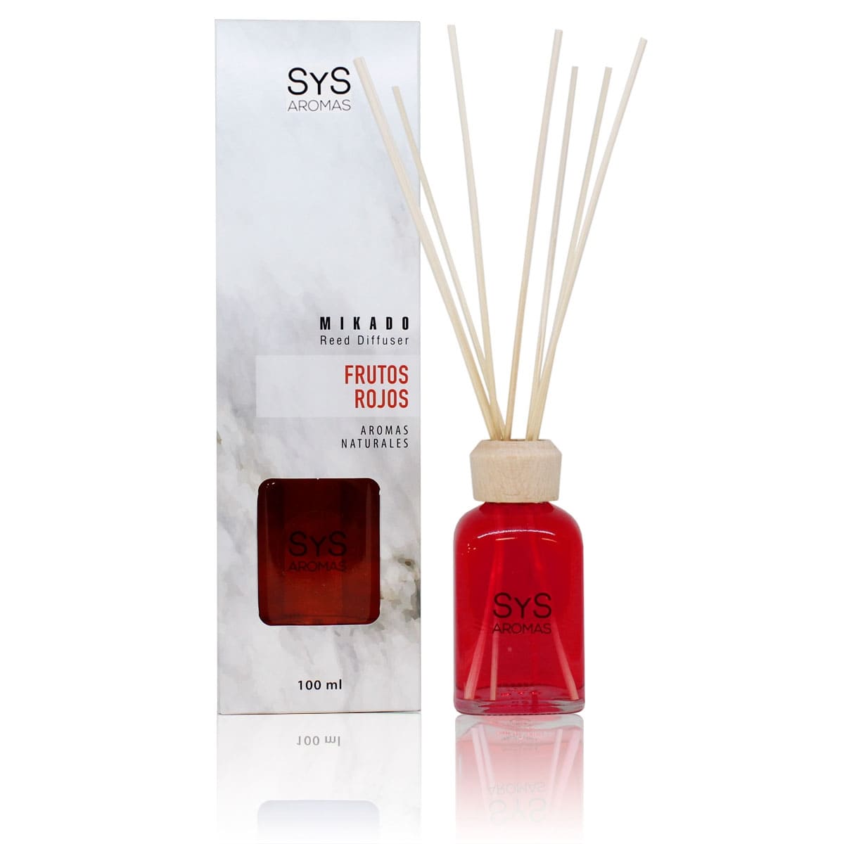 Ambientador Mikado Frutos Rojos 100 ml | Difusor De Varillas | Fragancia Dulce Y Afrutada | Hogar_0
