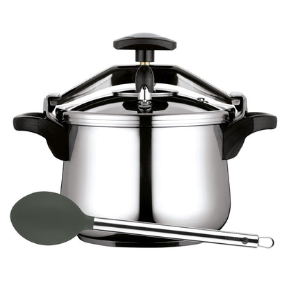 Olla Presión 6 Litros, Inducción, Express, Acero Inox. 18/10 Todas Cocinas, Fondo Termodifusor Fagor Clásica Bombe 6 Plata_0