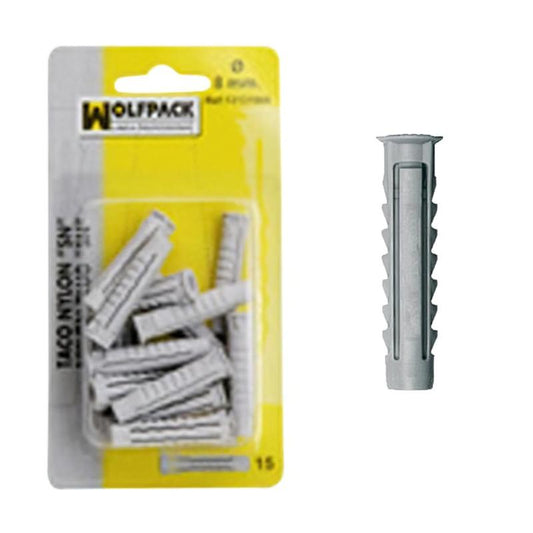 Taco Nylon  Sn      8 Mm. (15 Piezas)