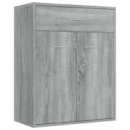 Aparador De Madera Contrachapada Gris Sonoma 60x30x75 Cm / Vetonek_4
