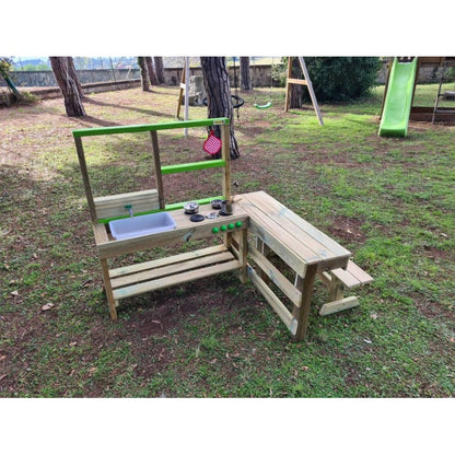 Cocinita Infantil De Madera Para Exterior Masgames Spicy Delicious._1