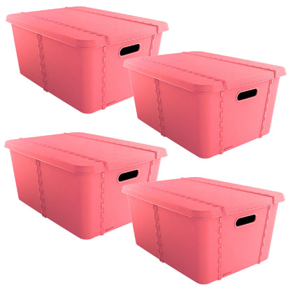 4x Life Story Caja Almacenaje Con Tapa Large 45l Rose_0