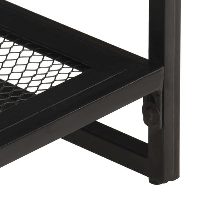 Mesa De Centro De Madera Maciza De Mango 110x60x35 Cm_3