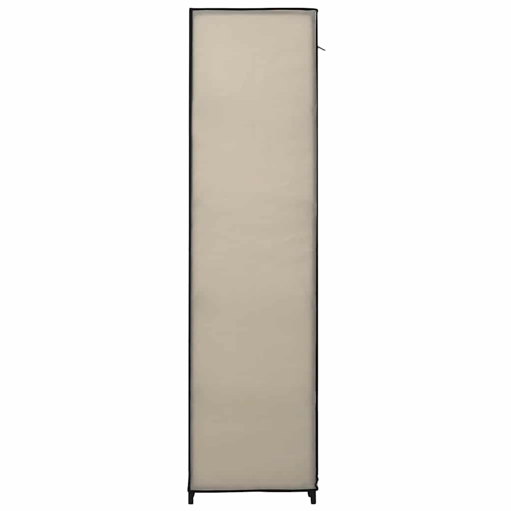 Armario Plegable De Tela Color Crema 110x45x175 Cm_4
