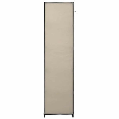 Armario Plegable De Tela Color Crema 110x45x175 Cm_4