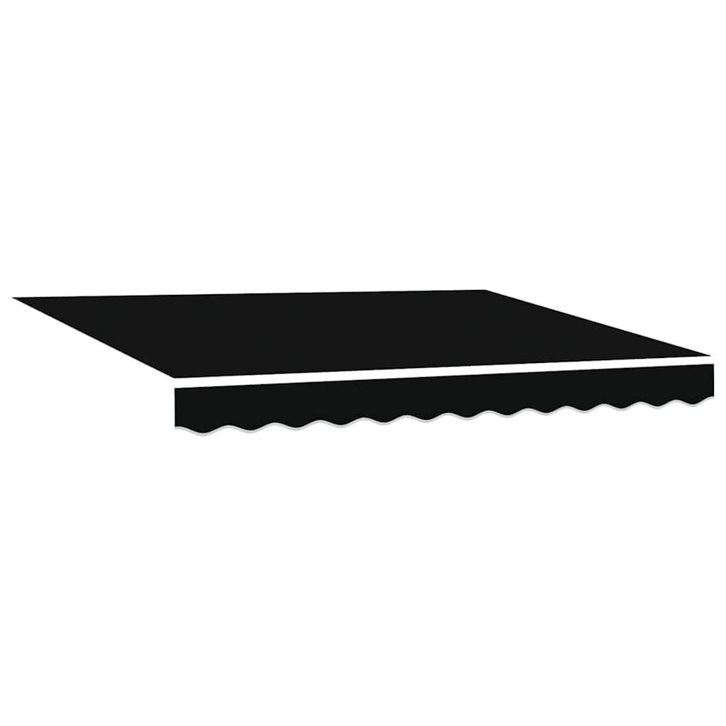 Toldo Retráctil Negro 350 X 250 Cm 100% Poliéster Y Aluminio_3