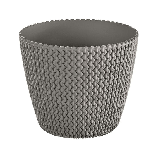 Maceta Redonda 28,2l Prosperplast Splofy De Plastico En Color Gris, Ø39,1 X 33 Cm_0