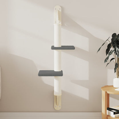 Árbol Rascador Para Gatos De Pared Gris Oscuro 108 Cm_1