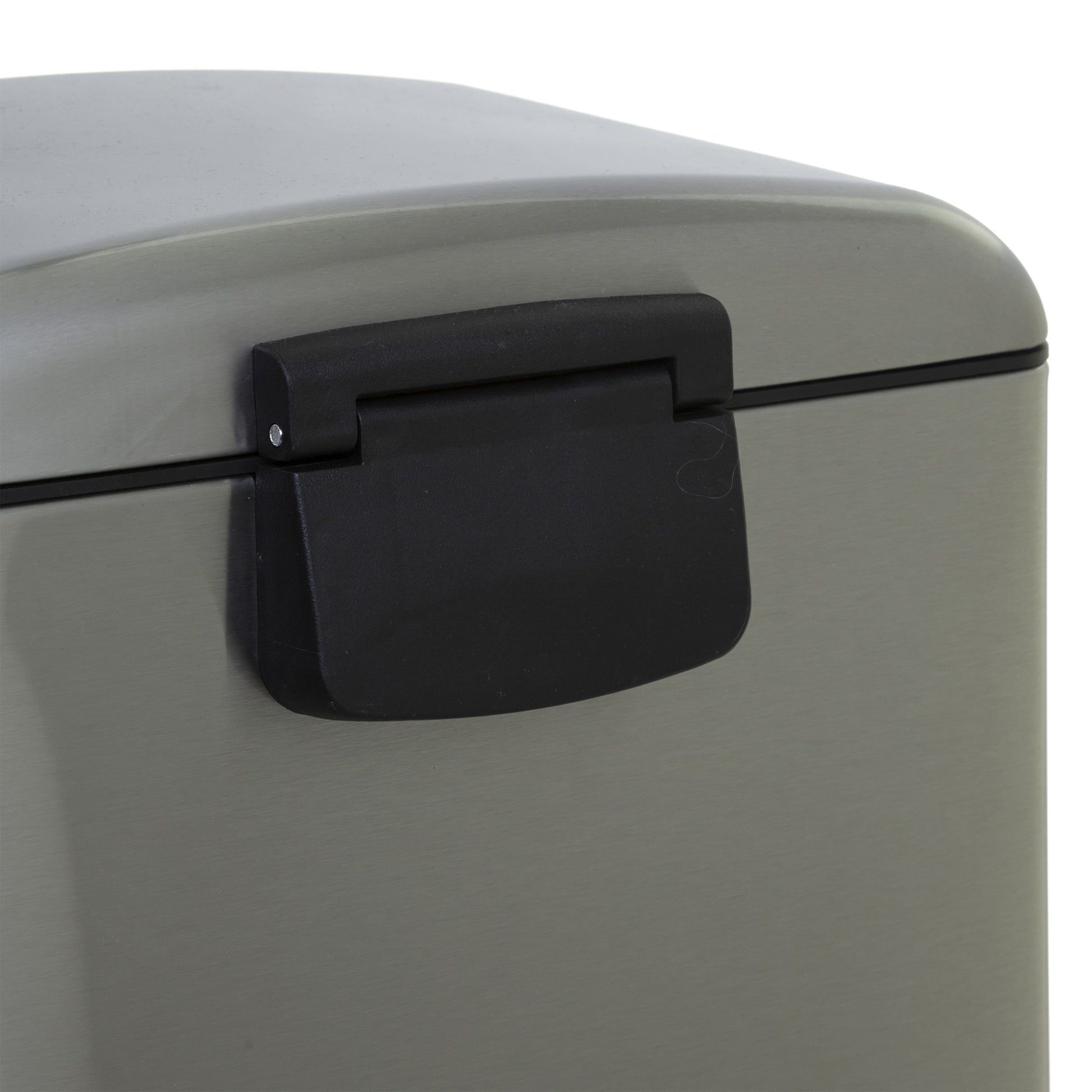 Papelera / Cubo De Basura / Contenedor De Residuos Con Pedal De Metal 30 L Ariane Inox_2