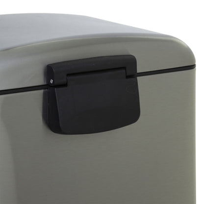 Papelera / Cubo De Basura / Contenedor De Residuos Con Pedal De Metal 30 L Ariane Inox_2