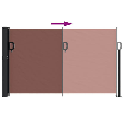Vidaxl Toldo Lateral Retráctil Marrón 120x500 Cm_4