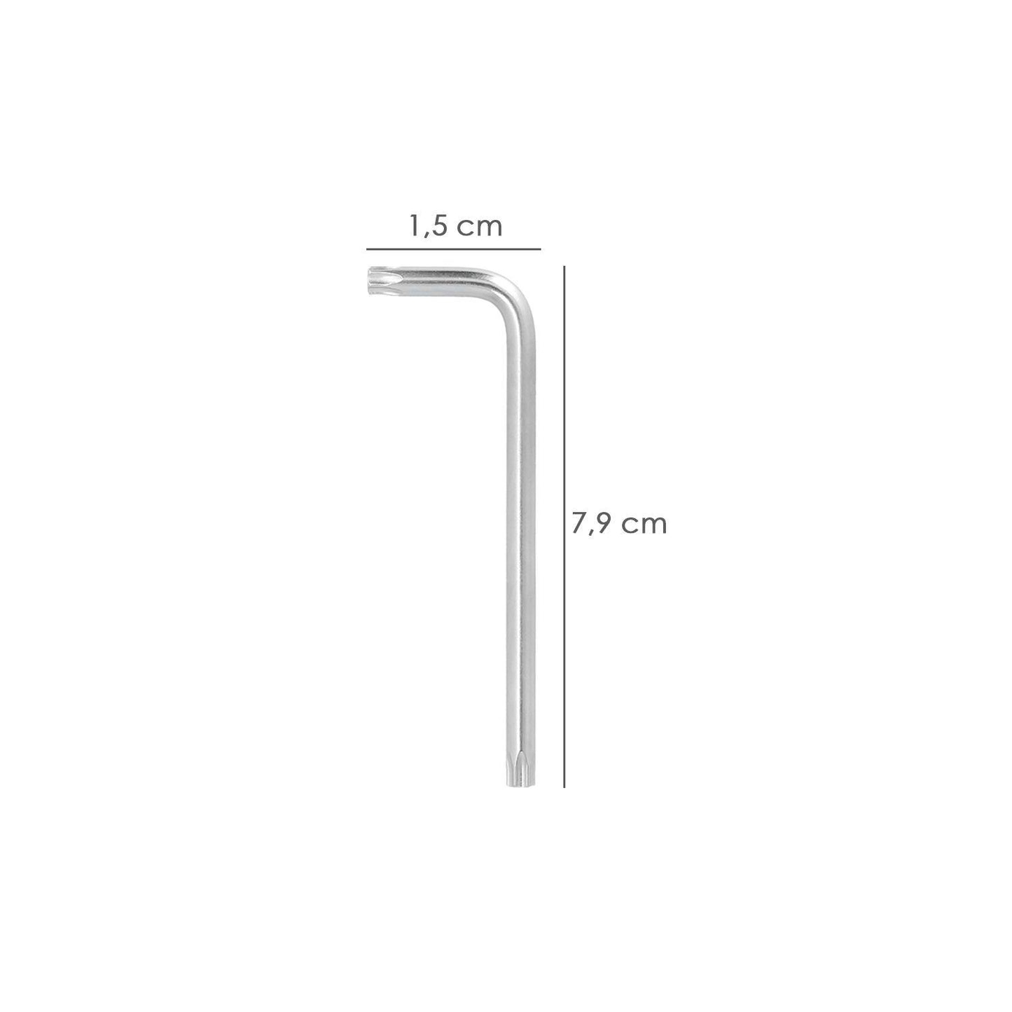 Llave Torx Larga Acero Cromo Vanadio Profesional T06 Mm. Llave Estrella, Llave Allen Estrella_1