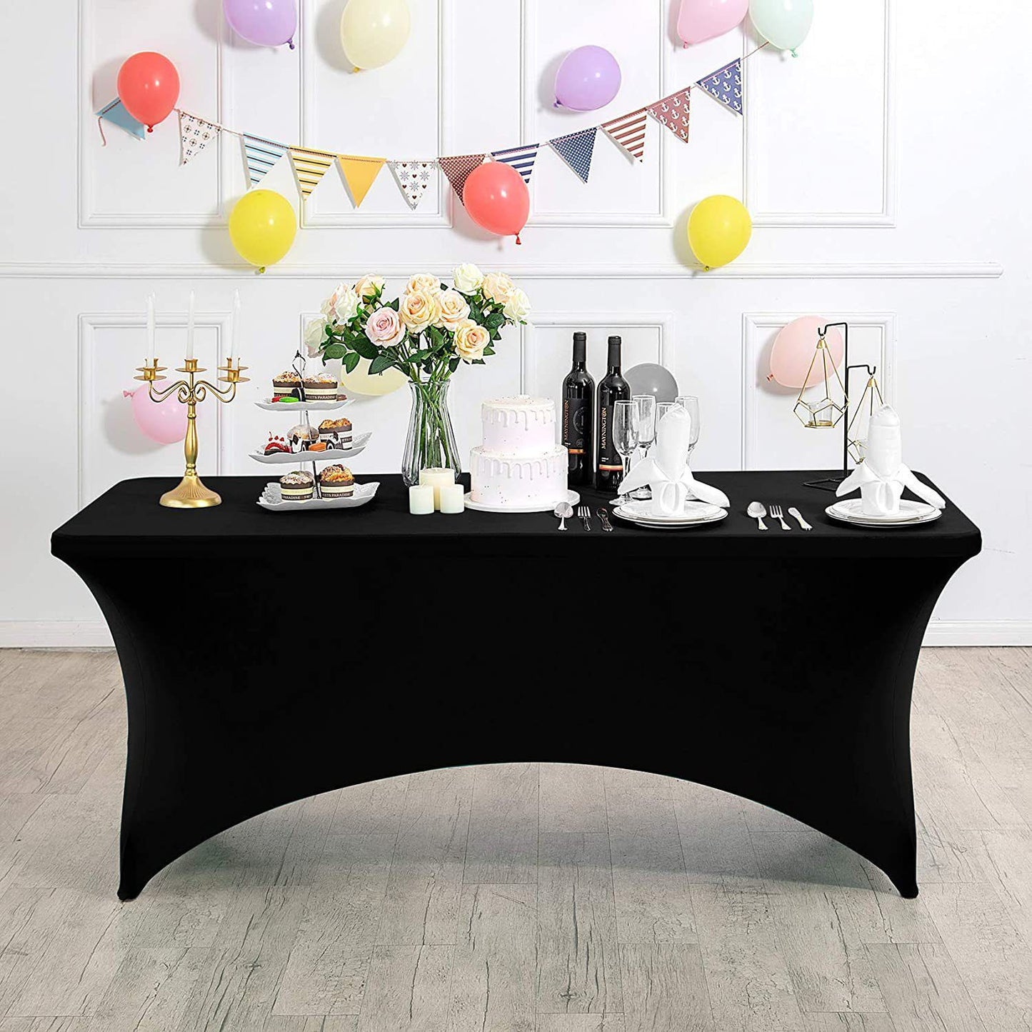 Mesa Plegable 150cm Blanca + Funda Catering 7house_4