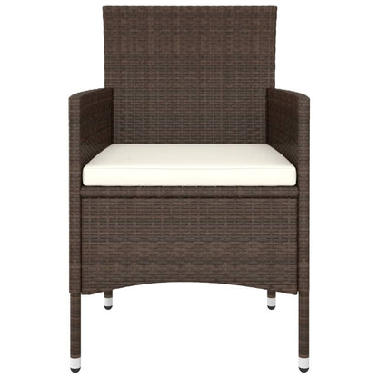 Vidaxl Juego De Muebles De Jardín De 5 Piezas Ratán Sintético Marrón_3