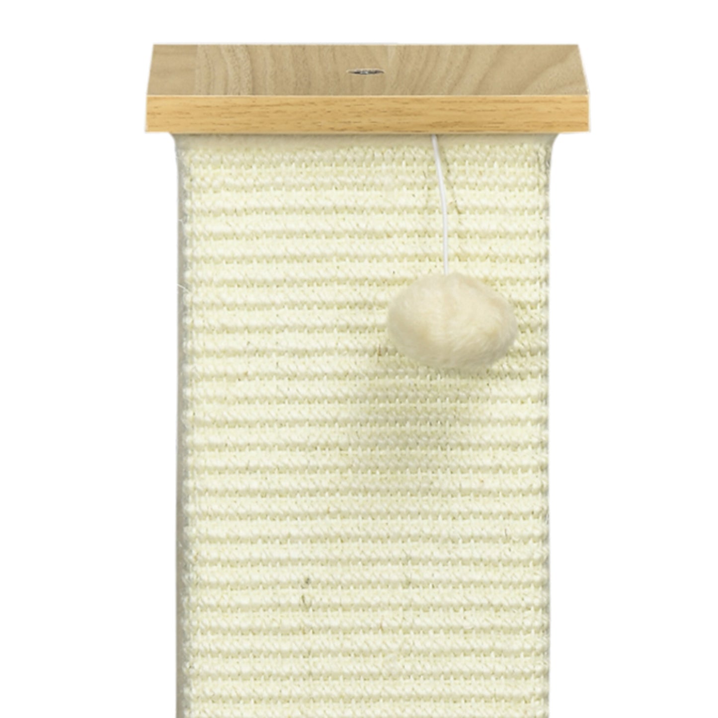 Pawhut Poste Rascador Para Gatos Con Poste De Sisal Y Bola Colgante 38x38x80 Cm_3