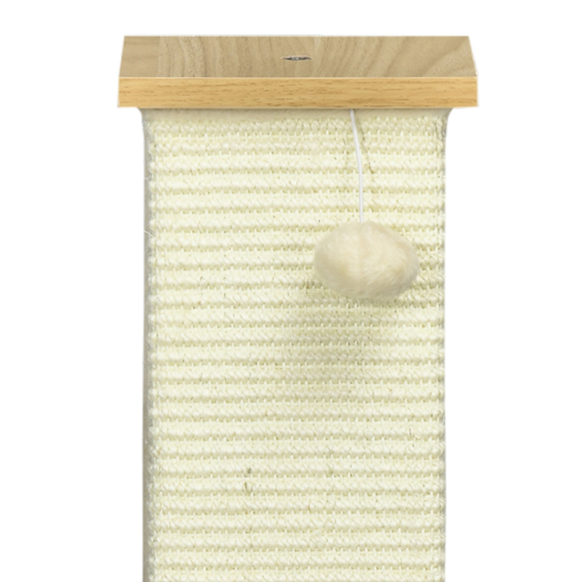 Pawhut Poste Rascador Para Gatos Con Poste De Sisal Y Bola Colgante 38x38x80 Cm_3