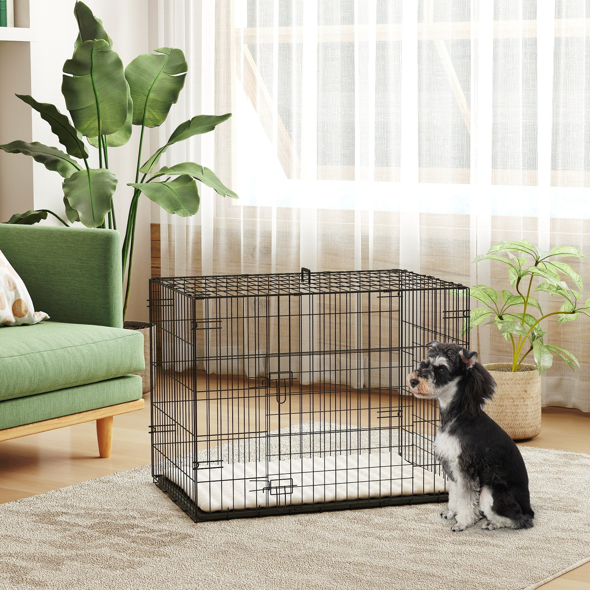 Pawhut Jaula Para Perros Plegable_1