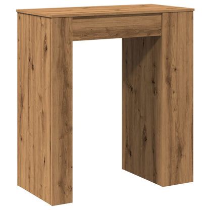 Mesa Alta Con Estantes Madera Roble Artisian 95x47x103,5 Cm_4