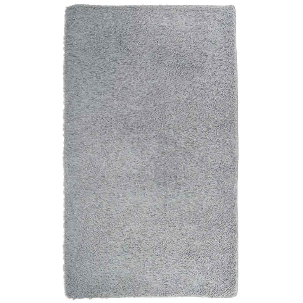 Vidaxl Alfombra De Pelo Largo Navarra Gris Claro 60x100 Cm Poliéster_0