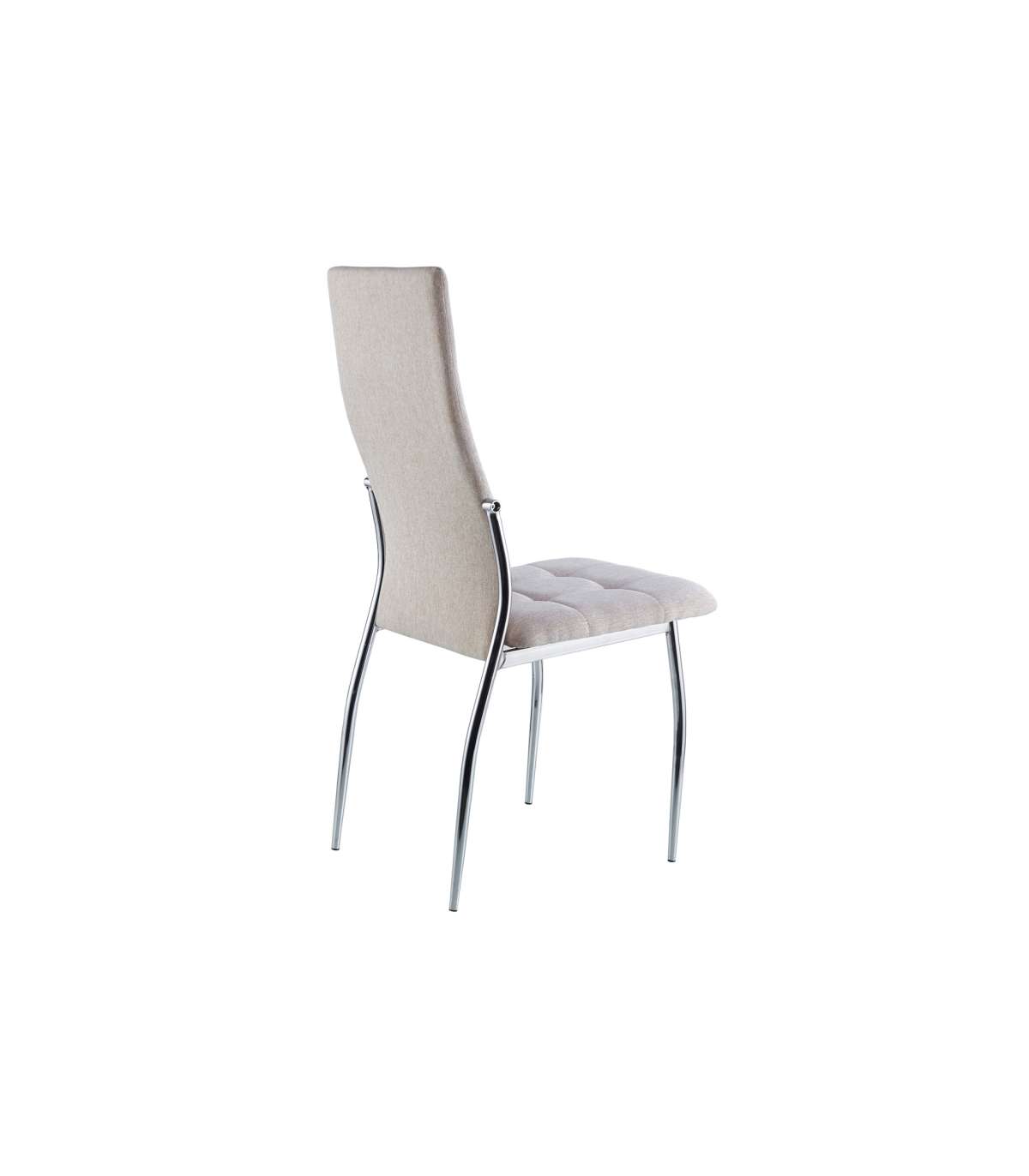 Pack 4 Sillas Diana Tapizado Textil Beige, 100 Cm(alto)44 Cm(ancho)57 Cm(largo)_5