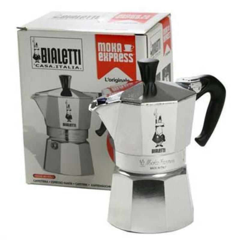 Cafetera Italiana Bialetti Moka Express 0,55 L Aluminio, Negro_1