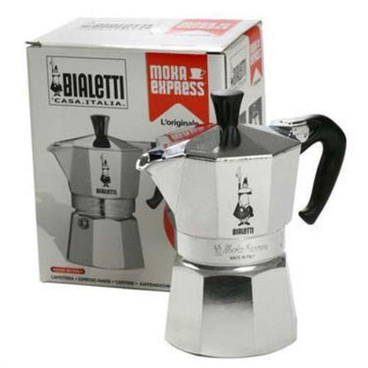 Cafetera Italiana Bialetti Moka Express 0,23 L Aluminio_1