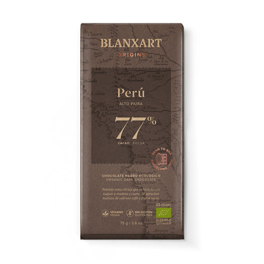Chocolate Negro 77% Perú eco Blanxart 75g