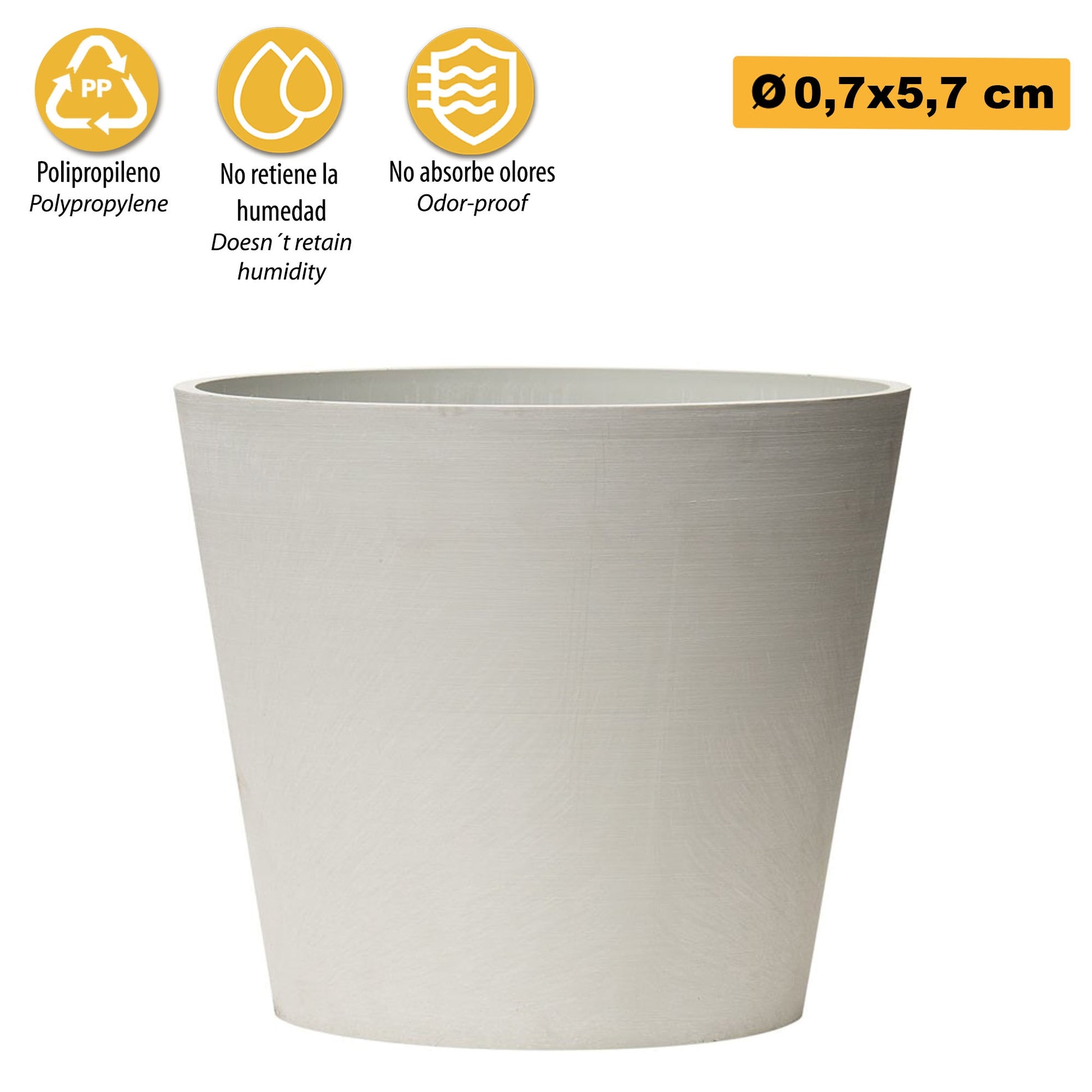 Maceta Tipo Cono Truncado Ø 07 Cm_2