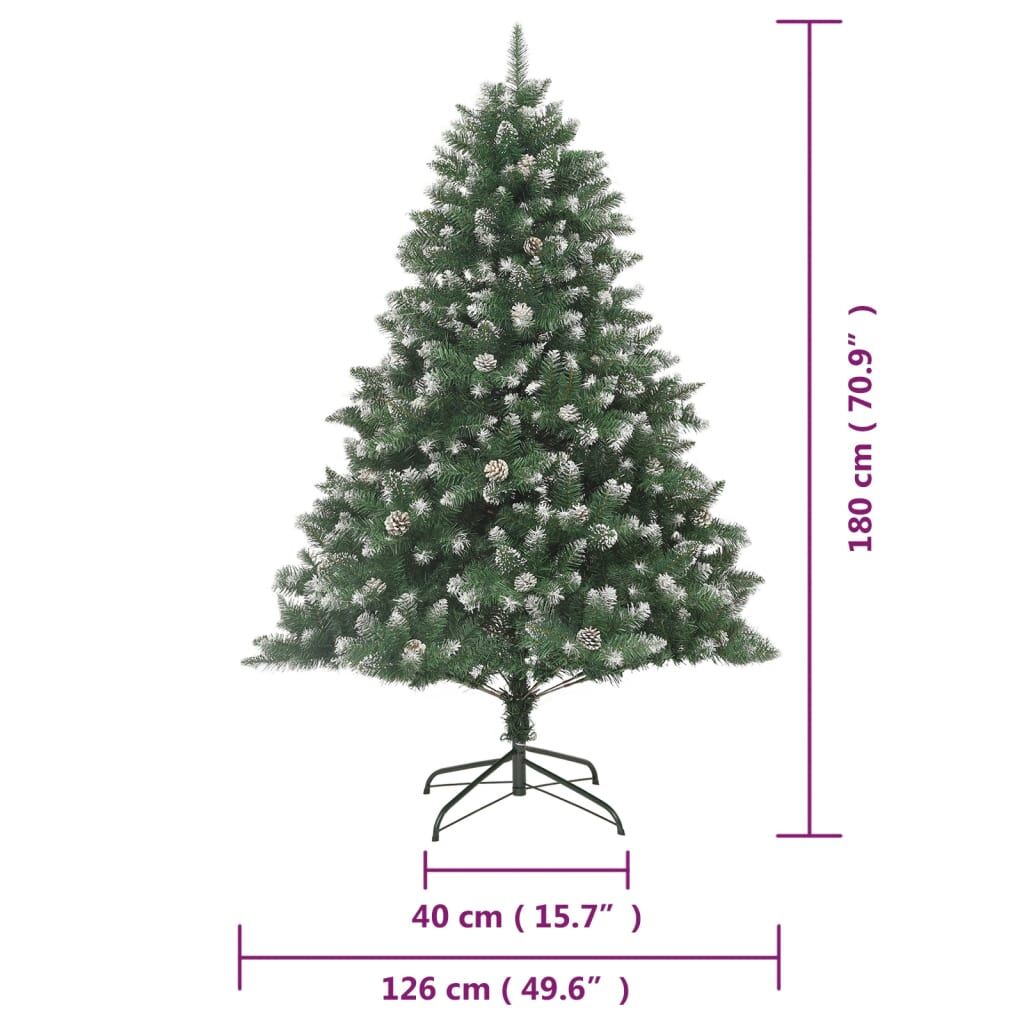 Vidaxl Árbol De Navidad Artificial Con Soporte Pvc 180 Cm_2
