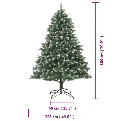 Vidaxl Árbol De Navidad Artificial Con Soporte Pvc 180 Cm_2