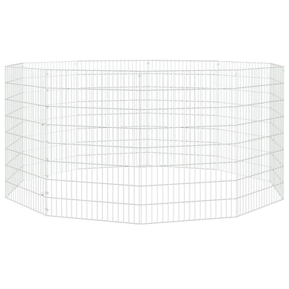 Vidaxl Recinto Animales Corral 10 Paneles Hierro Galvanizado 54x80 Cm_0
