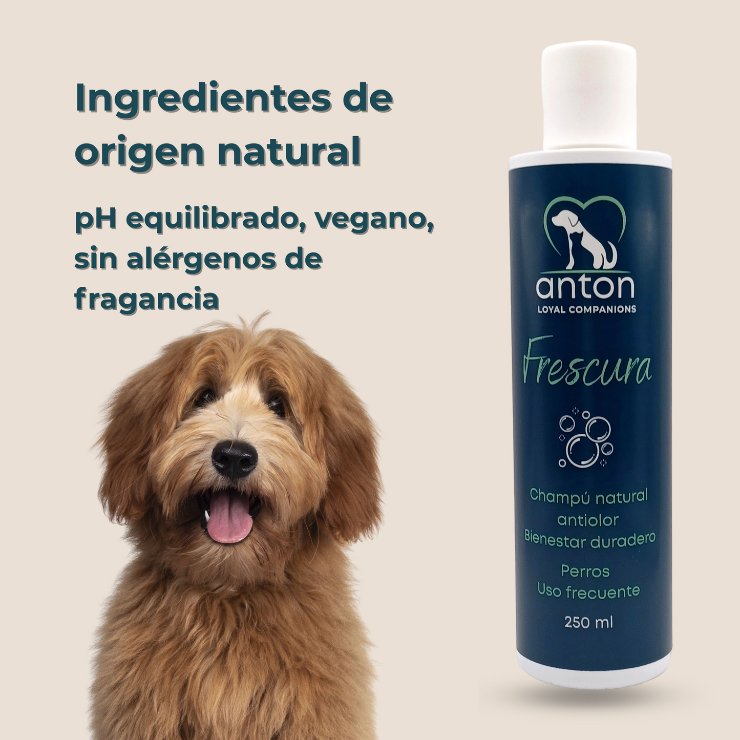 Champú natural para el control de olores en perros – Pack 3 x 250 ml_4