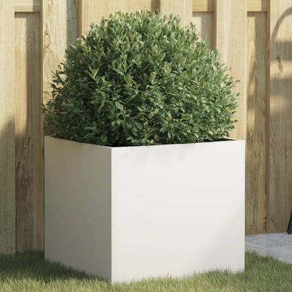 Jardinera Acero Blanco 42x40x39 Cm_1