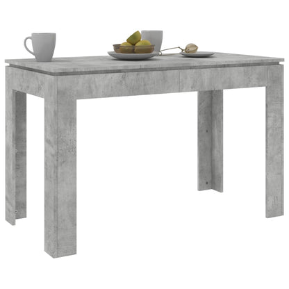 Mesa De Comedor Madera De Ingeniería Gris Hormigón 120x60x76 Cm_1