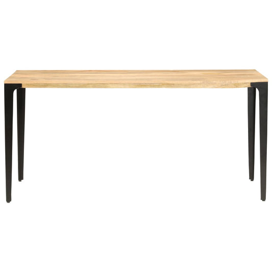 Mesa De Comedor De Madera Maciza De Mango 160x80x76 Cm_0