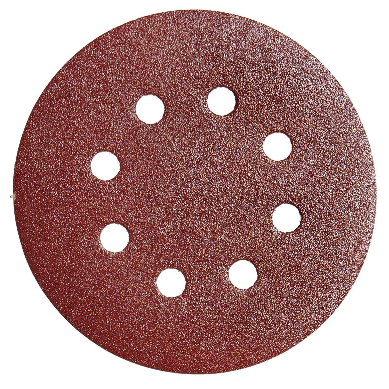 Lija Recambio Velcro Disco Ø 125 Mm. Con Agujeros Grano 120 (10 Piezas)_0