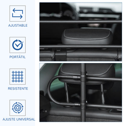 Pawhut Separador De Coche Para Perros Ajustable En Ancho Altura 87-135x60-105 Cm_3