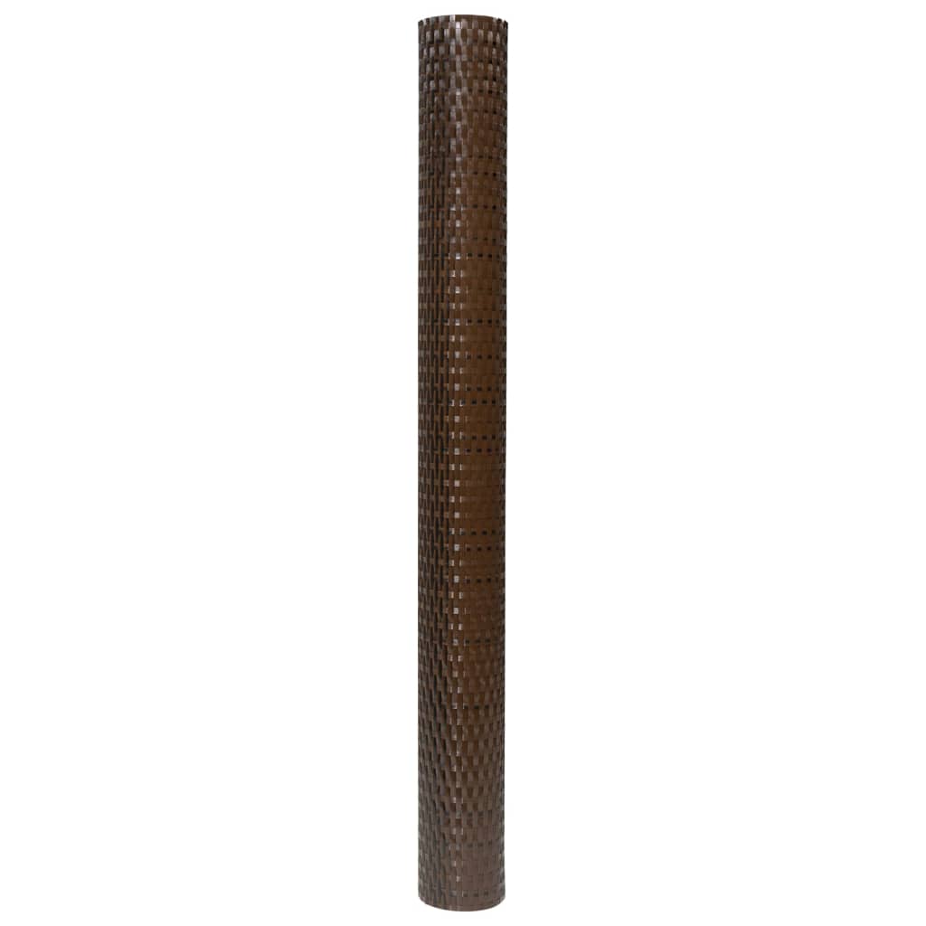 Toldo Para Balcón Ratán Sintético Marrón Y Negro 400x90 Cm / Vetonek_5