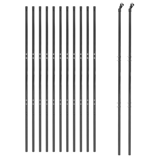 Cerca De Alambre De Acero Galvanizado Gris Antracita 1,4x25 M / Vetonek_0
