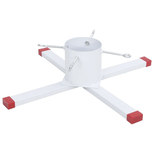 Vidaxl Soporte Para Árbol De Navidad Blanco 61x61x15,5 Cm_0