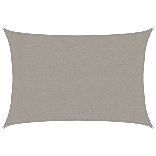 Vidaxl Toldo De Vela Rectangular Hdpe Gris Claro 160 G/m² 3x4,5 M_0