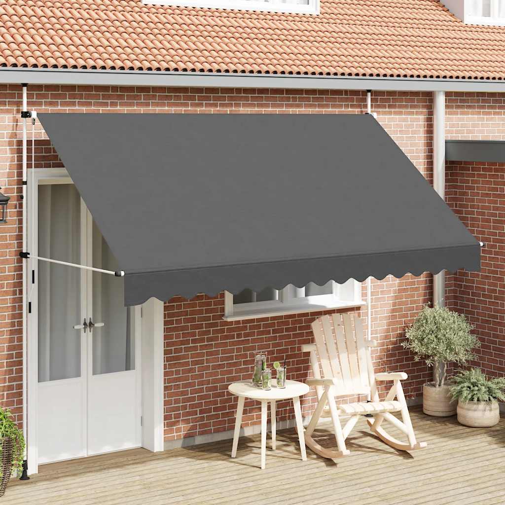 Toldo Retráctil De Operación Manual Antracita 350 Cm_1