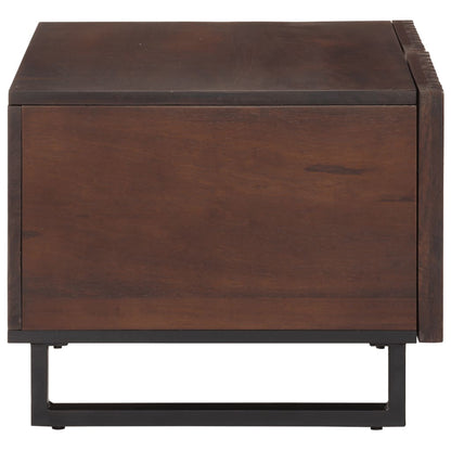 Mesa De Centro Madera Maciza Mango Marrón 80x51x40 Cm_1