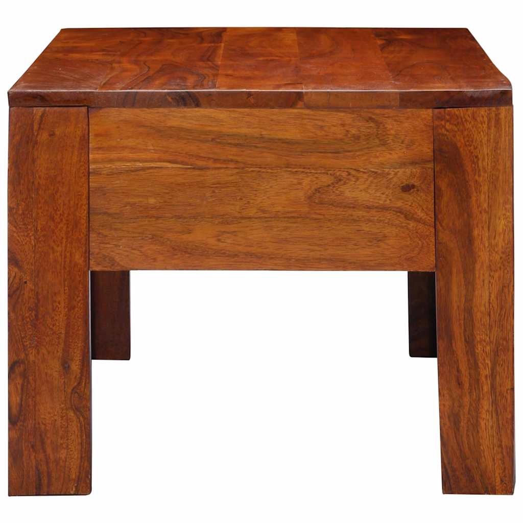 Mesa De Centro De Madera Maciza De Acacia 90x50x40 Cm_1