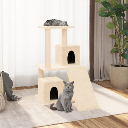 Vidaxl Rascador Para Gatos Con Postes De Sisal Color Crema 82 Cm_1