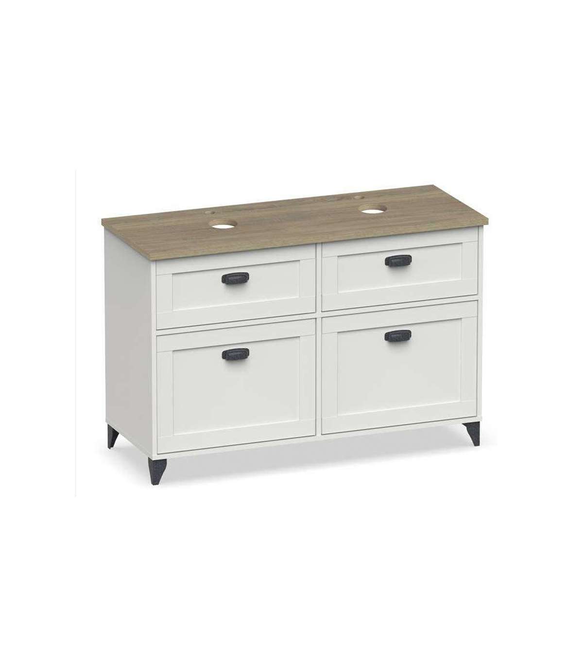 Mueble De Baño Sin Lavabo Toscana En Acabado Color Blanco, 92cm(alto) 120cm(ancho) 47cm(l_5