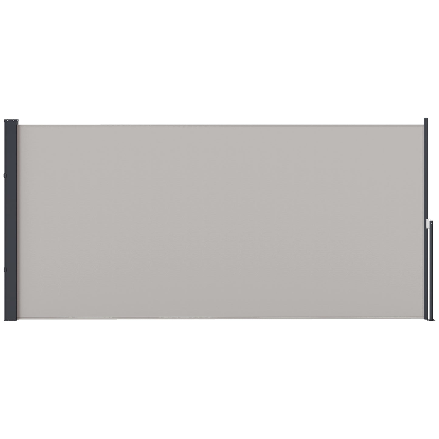 Outsunny Toldo Lateral Retráctil Pantalla Enrollable 300x140 Cm Gris Claro_0