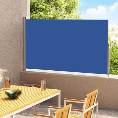 Vidaxl Toldo Lateral Retráctil De Jardín Azul 180x300 Cm_1
