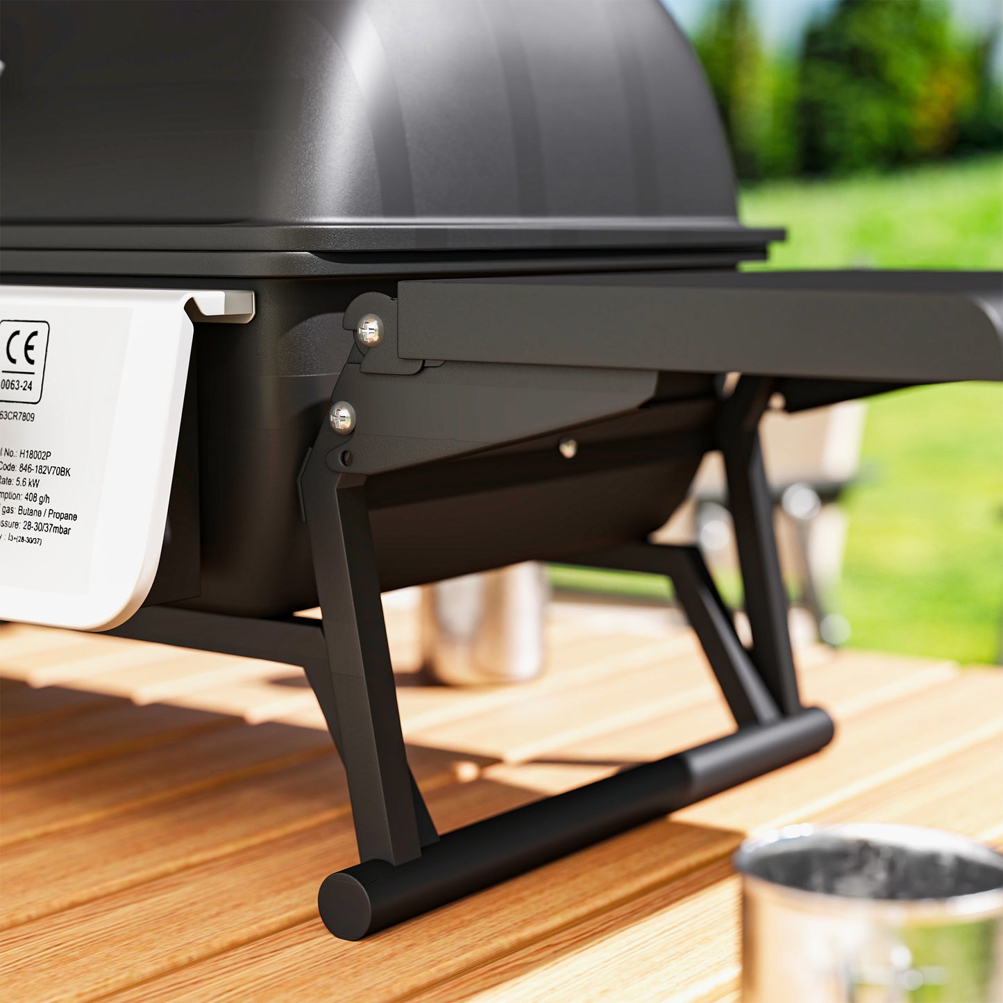 Outsunny Barbacoa De Gas Con 2 Quemadores De Acero Inoxidable 5,6 Kw Con Estantes_4