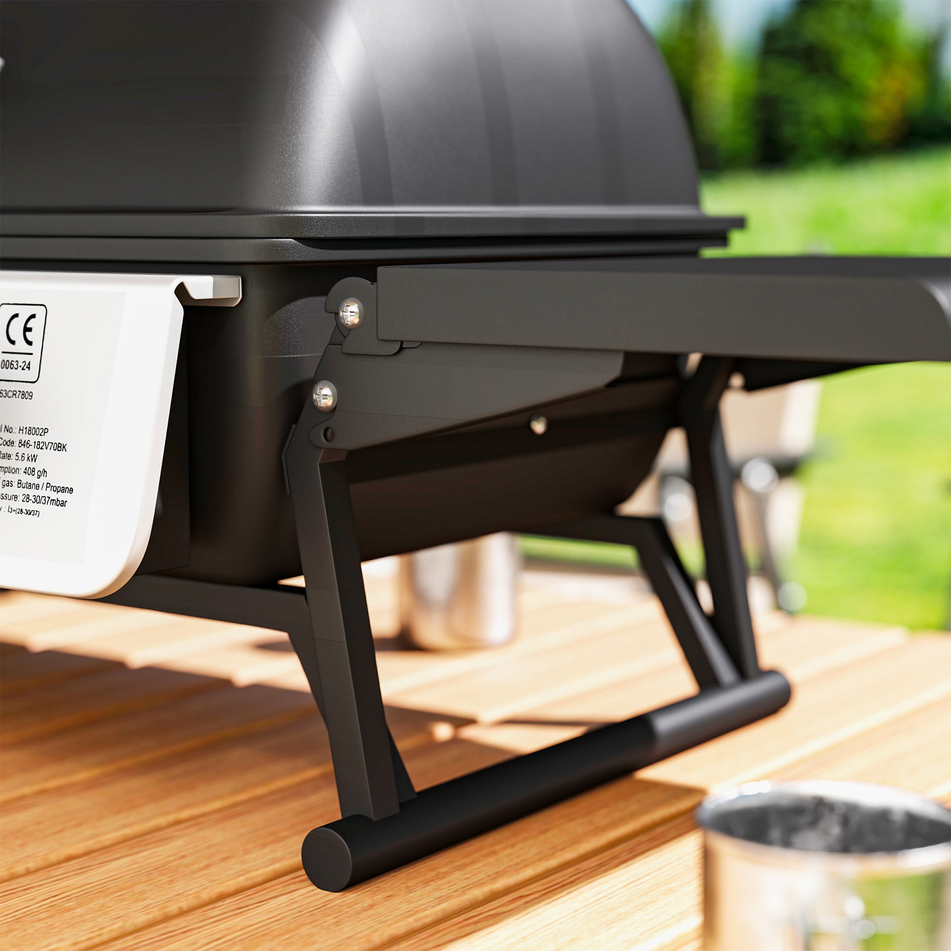 Outsunny Barbacoa De Gas Con 2 Quemadores De Acero Inoxidable 5,6 Kw Con Estantes_4